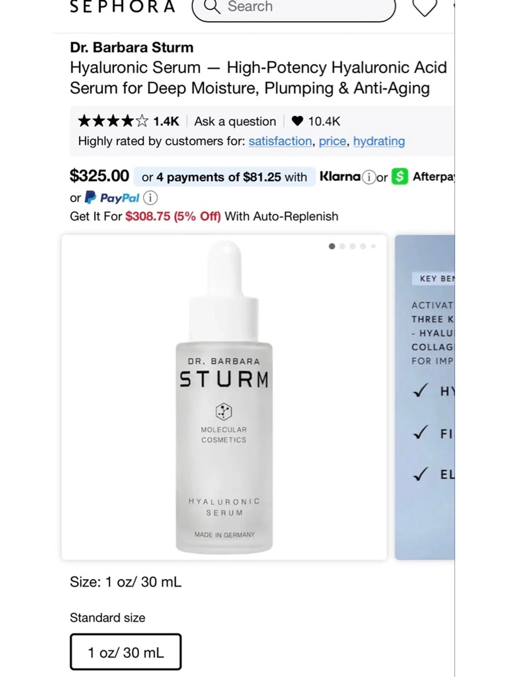 Dr. Barbara Sturm Hyaluronic Serum 30ml